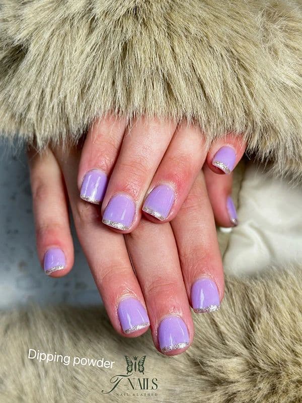 Lavender days — nail design by T Nails Charlotte