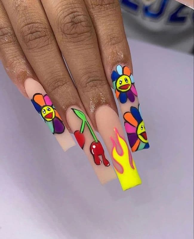 Express yourself — nail design by T Nails Charlotte
